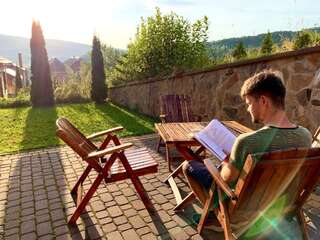 Дома для отпуска Solnce Karpat Поляна Коттедж с видом на горы-46